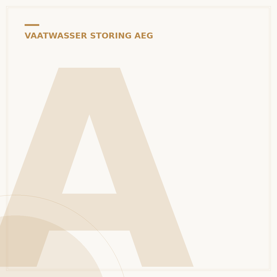 AEG Vaatwasser Storing I20 Oplossen: Snelle Gids