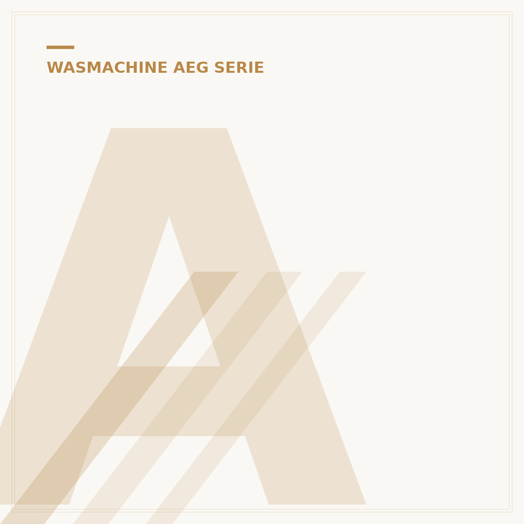 AEG Wasmachine 8000 Serie: Optimal Plaatsing & Gebruik