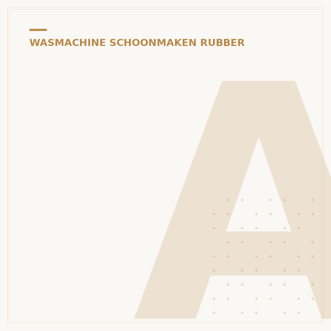 AEG Wasmachine Rubber Schoonmaken: 5 Stappen