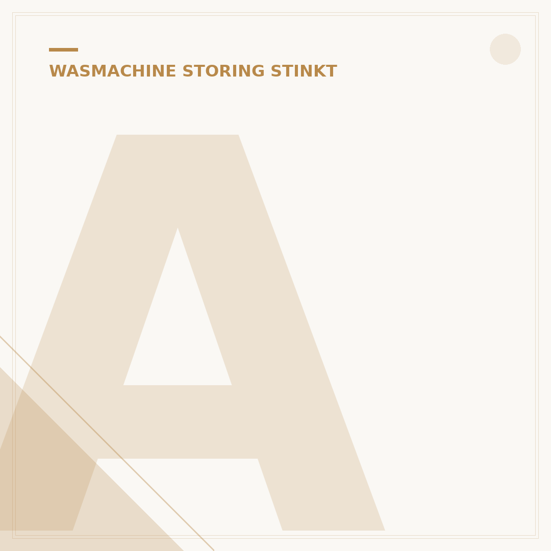 Afvoer Wasmachine Stinkt: 3 Oorzaken & Directe Oplossingen