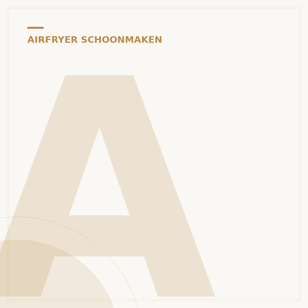 Airfryer Schoonmaken met Baking Soda & Afwasmiddel: 5 Stappen