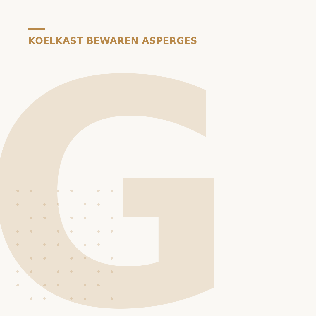 Geschilde Asperges Bewaren: 3 Slimme Koelkast Tips