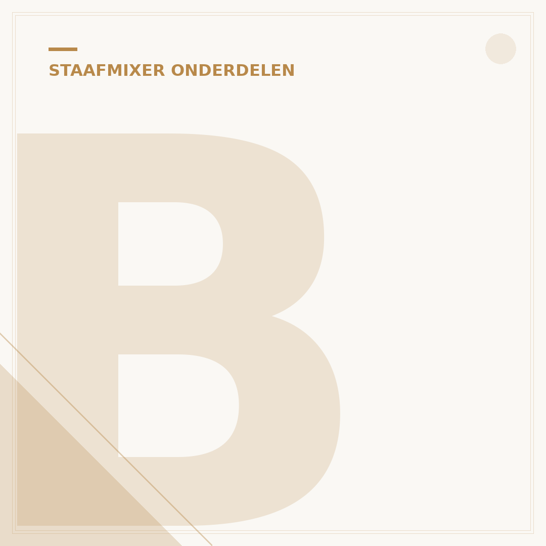 Bamix Staafmixer Onderdelen: Vind de Juiste 7 Soorten