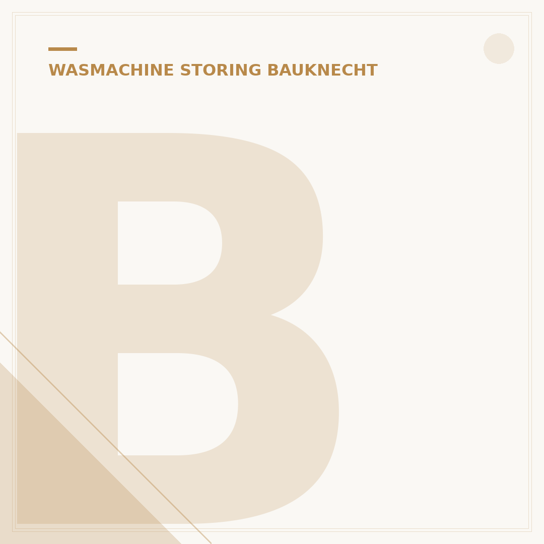 Bauknecht wasmachine storing F8: 3 Oplossingen voor Thuis