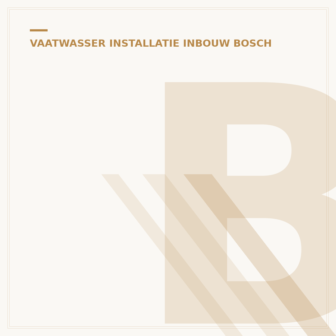 Bosch Inbouw Vaatwasser: 5 Essentiële Keuzegids