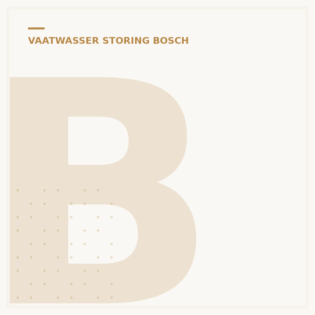Bosch Vaatwasser Watertoevoer Lampje Knippert: 3 Oplossingen