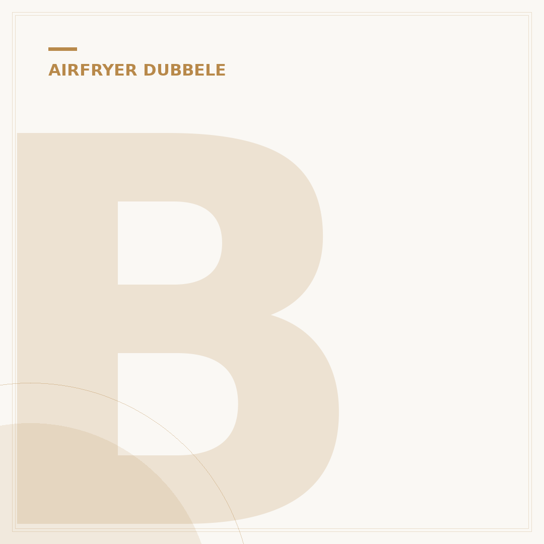 Brabantia BBEK1240 Dubbele Airfryer: Koken met 2 Manden