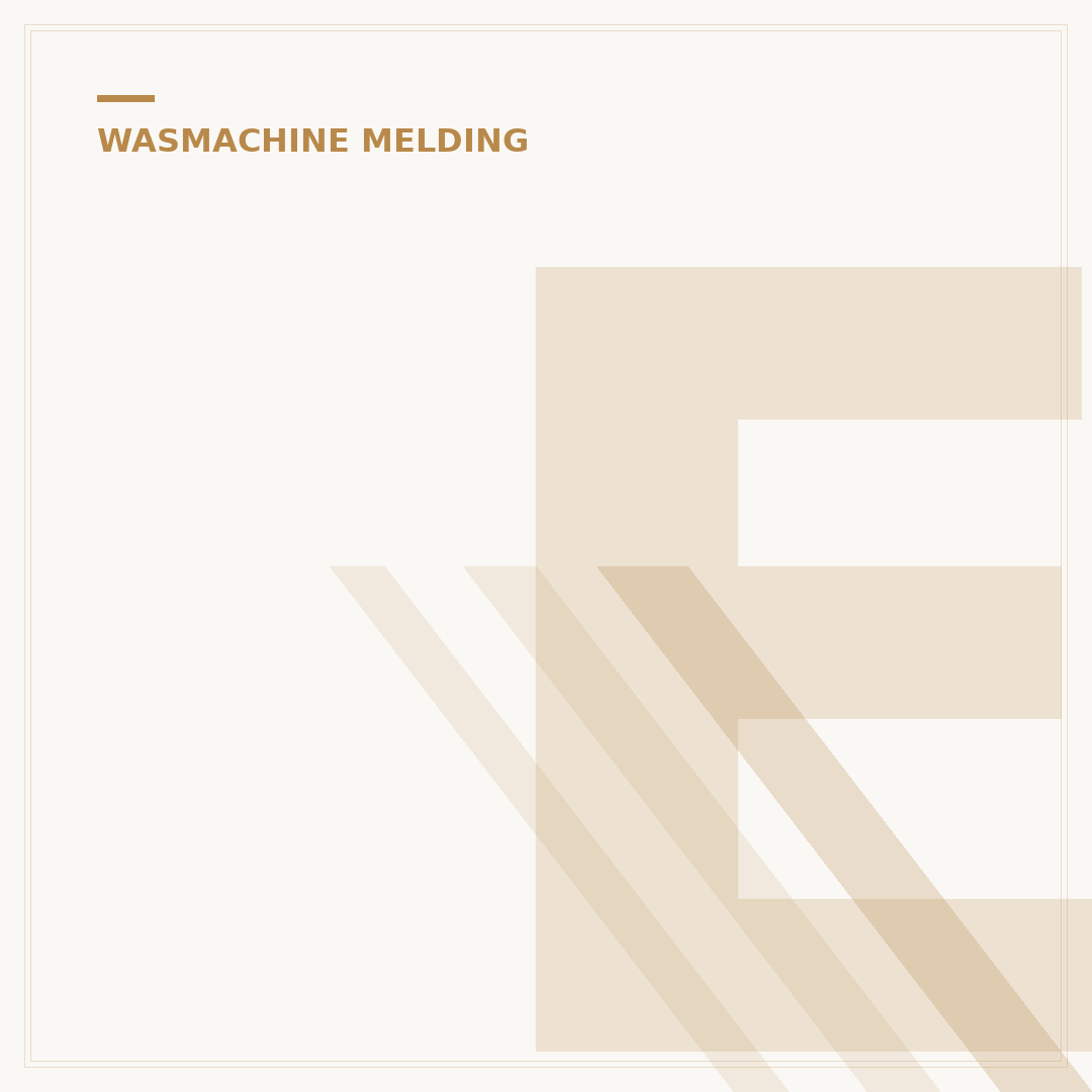 E10 Melding Wasmachine Oplossen: 5 Stappen Plan