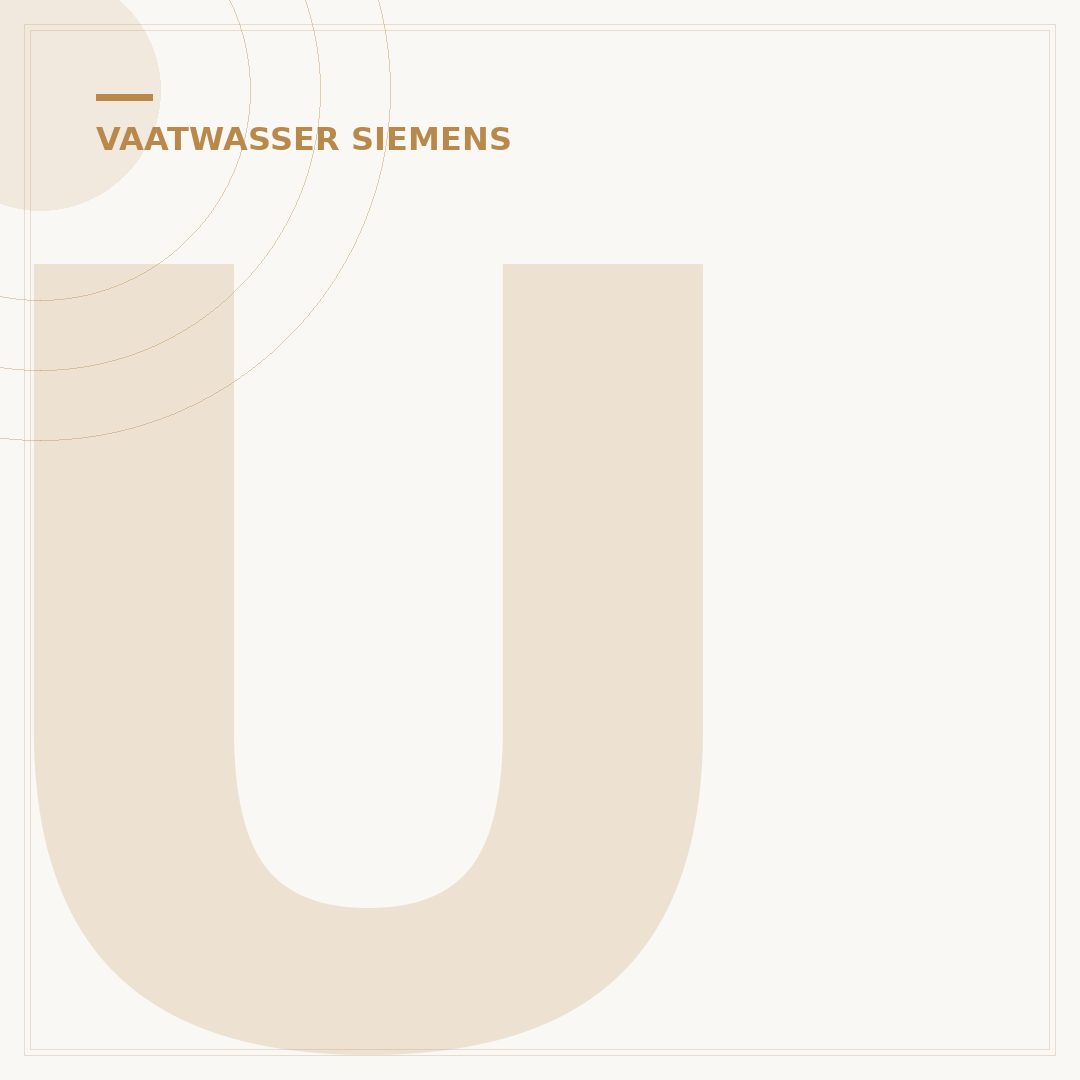 Uw E92 Siemens Vaatwasser: Optimaliseer Plaatsing & Gebruik