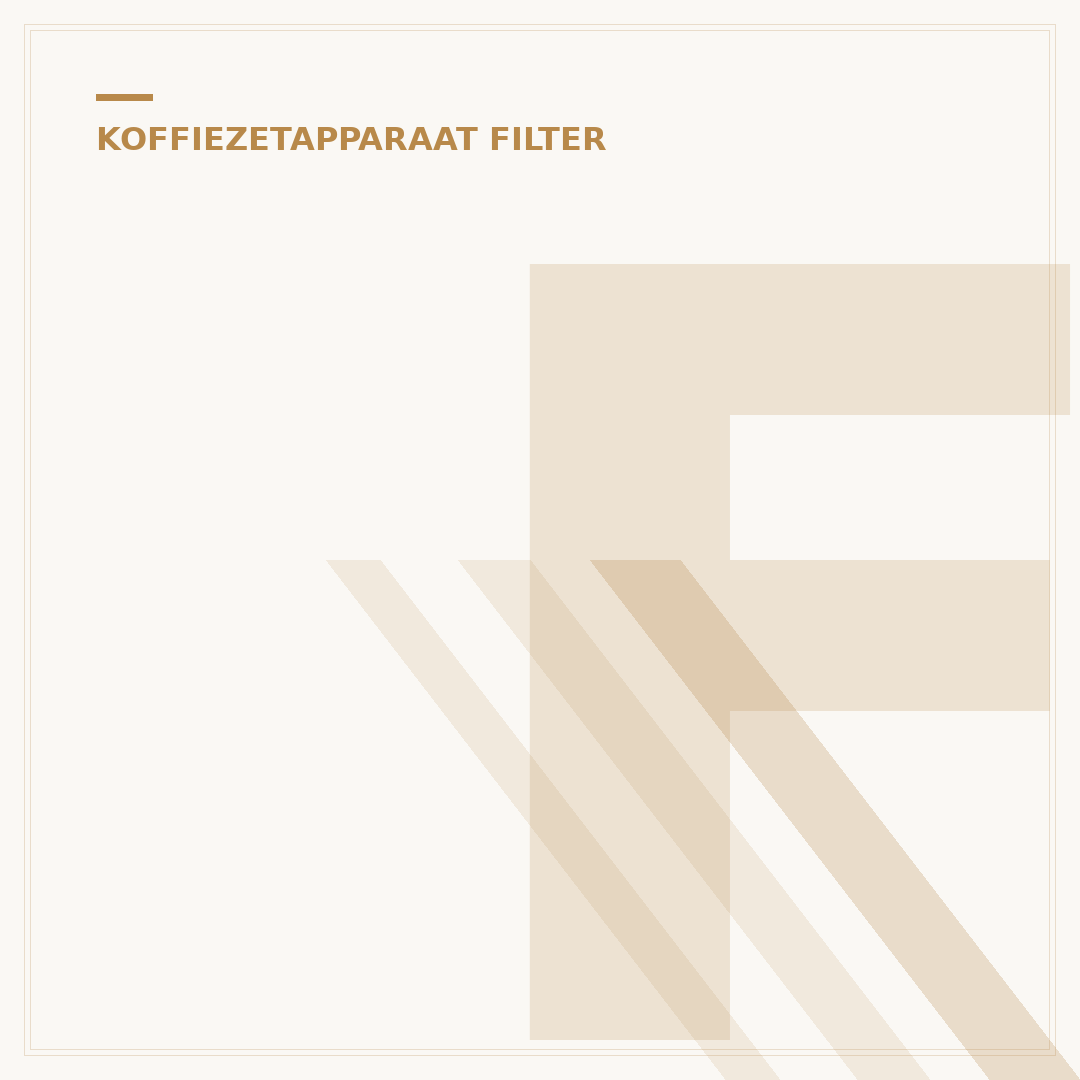 Filter Koffiezetapparaat 1 Persoon: Optimale Keuze voor U