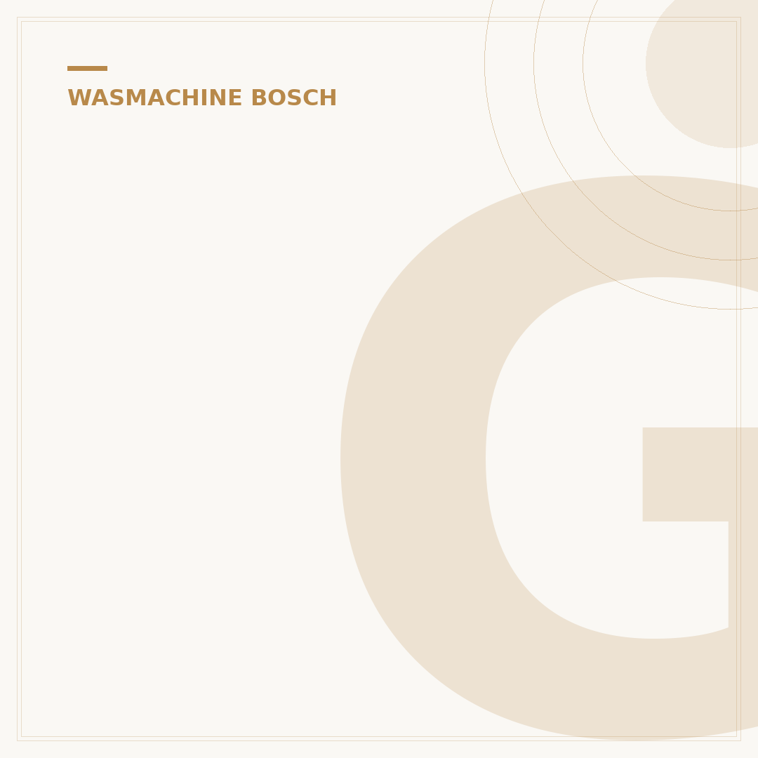 Garantie Bosch Wasmachine: 5 Jaar Zorgeloos Wassen Ontdek Nu!