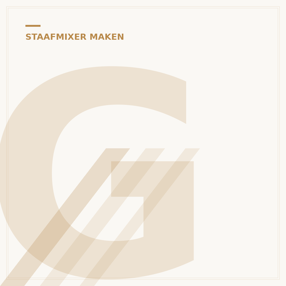 Gembershot Maken Met Staafmixer: 5 Simpele Stappen