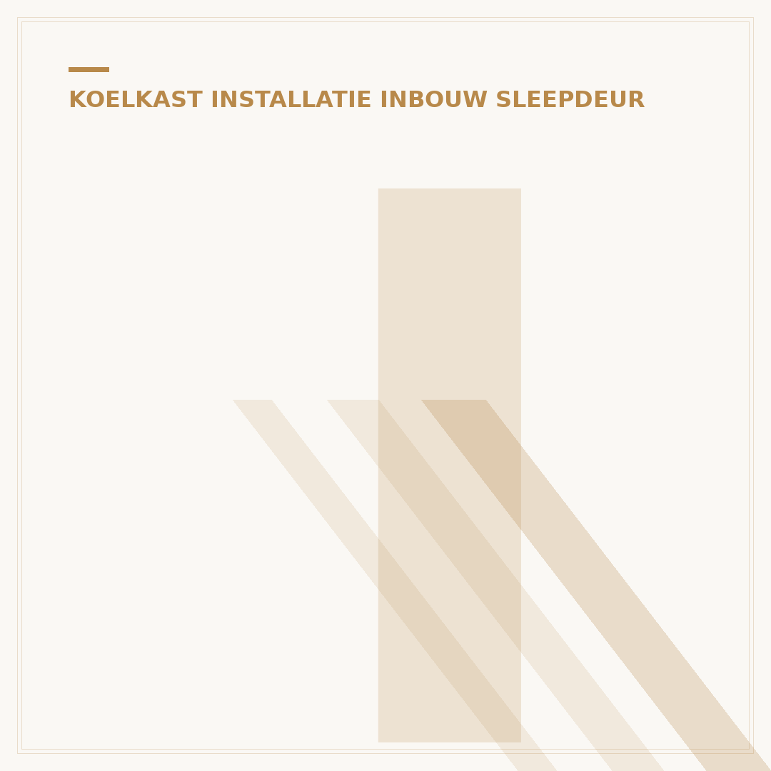 Inbouw Koelkast 178 cm Sleepdeur: Plaatsing & Prestatie Gids