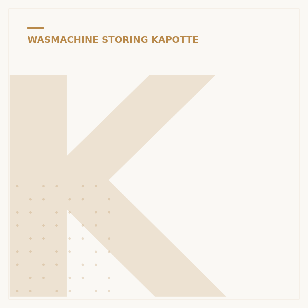 Kapotte Wasmachine? 5 Stappen voor Snelle Reparatie of Vervanging
