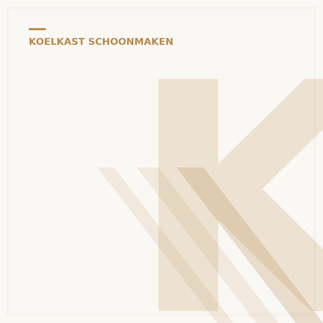 Koelkast Rubbers Schoonmaken: De 5 Minuten Methode