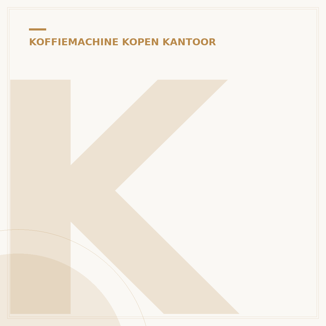 Koffiemachine op kantoor prijs: 5 Kostenfactoren voor Uw Keuze