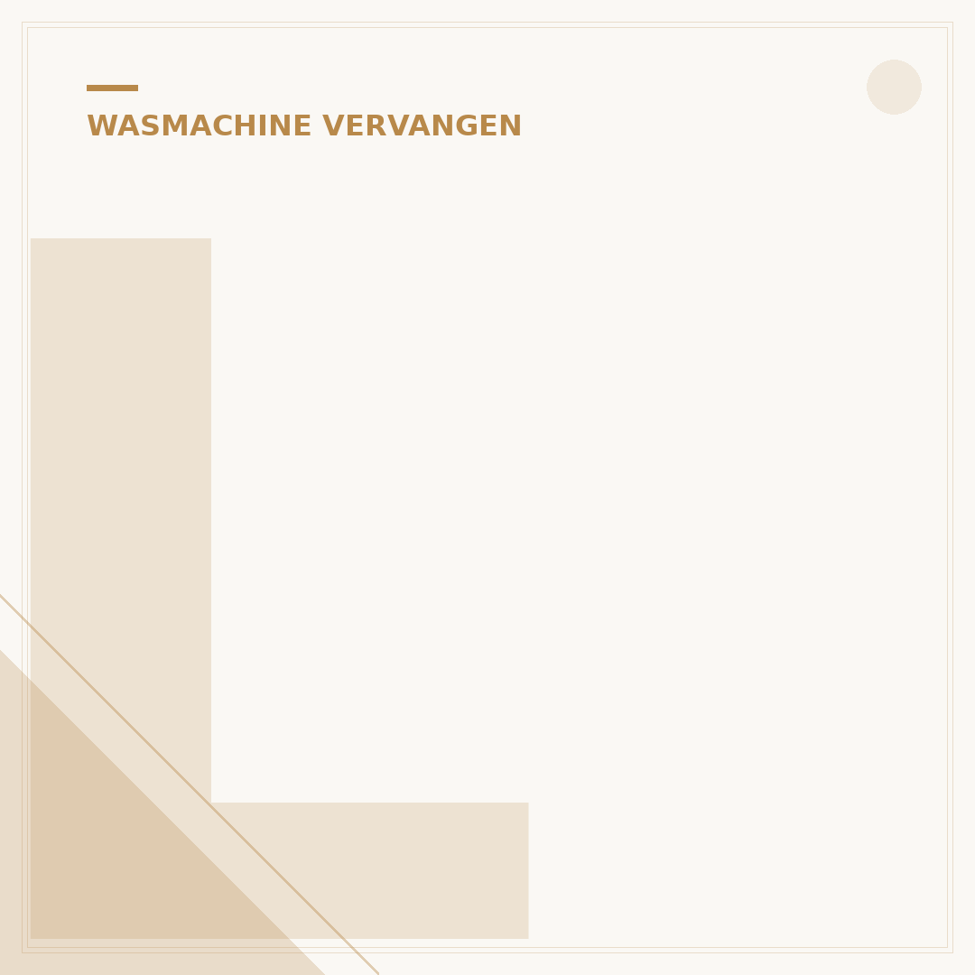 Lagers Vervangen Wasmachine: 5 Stappen & Kosten