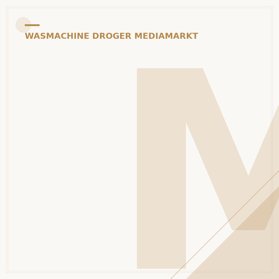 MediaMarkt Wasmachine & Droger: De Juiste Plaatsing Gids