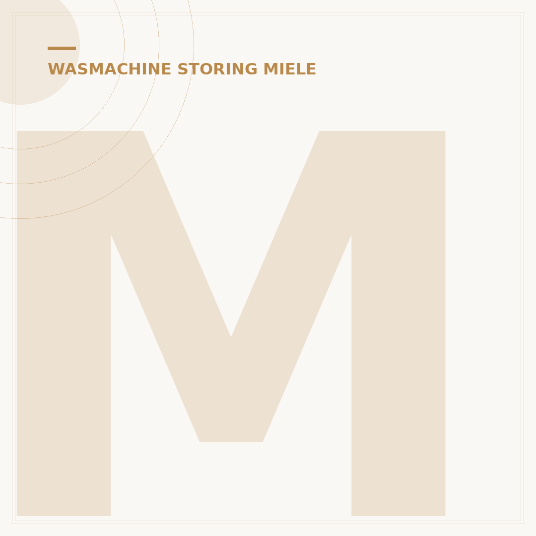 Miele Wasmachine Resetten W1: Snelle Oplossing bij Storingen