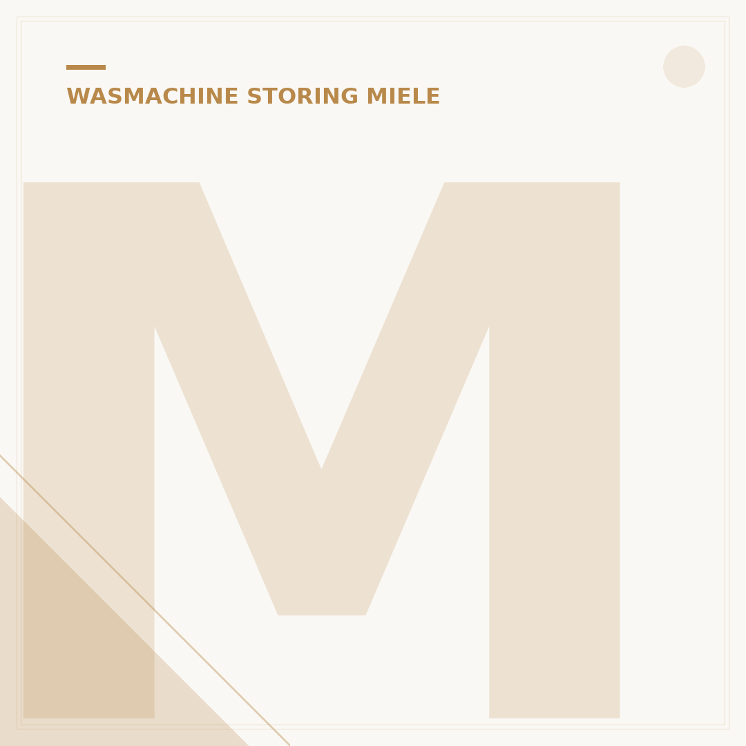 Miele Wasmachine Storing F14: 3 Oplossingen met 1 Expert Tip