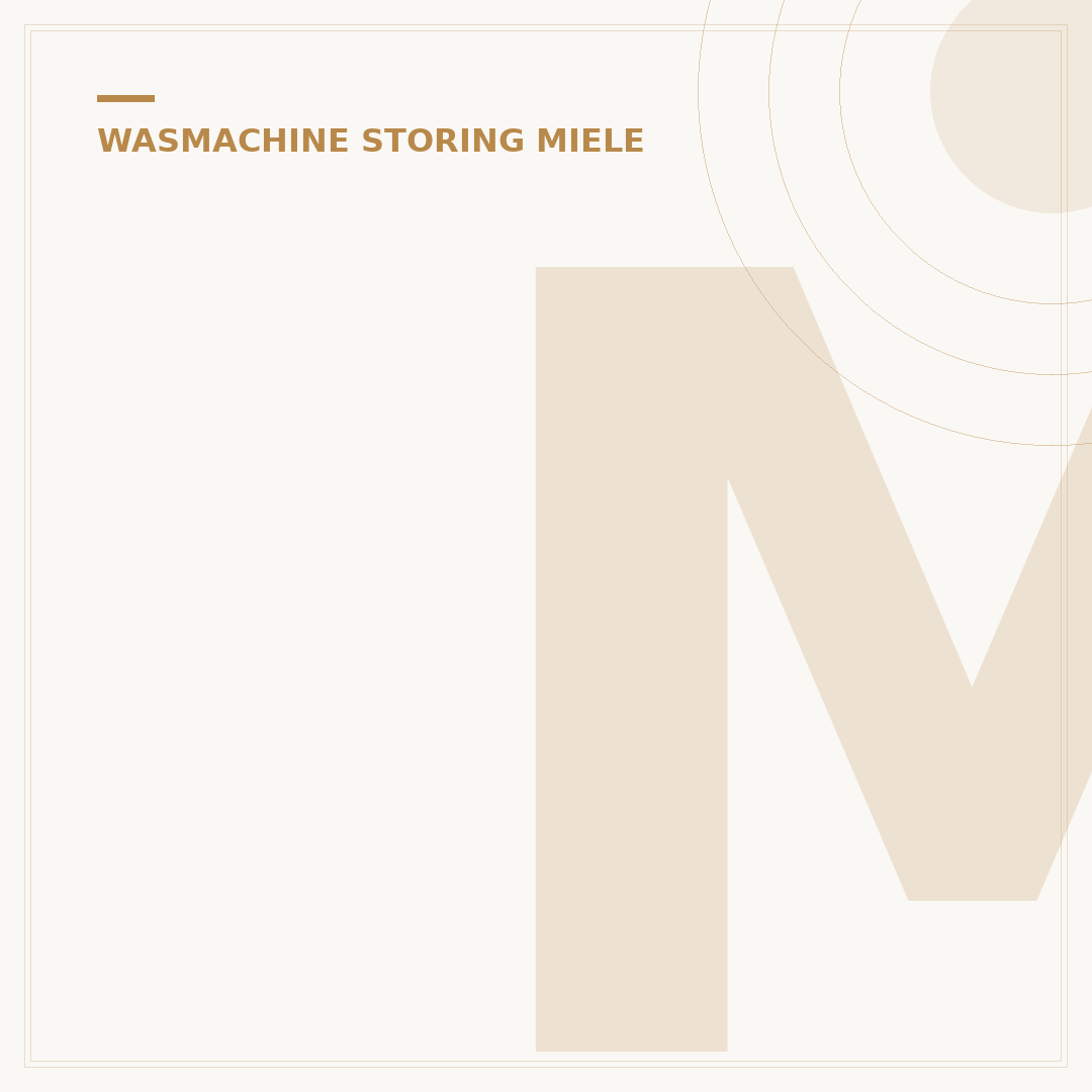 Miele Wasmachine Storing F53 Oplossen: 3 Snelle Stappen Nu