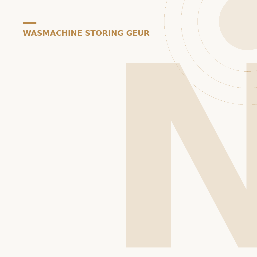 Nare geur wasmachine? 5 stappen naar een frisse machine