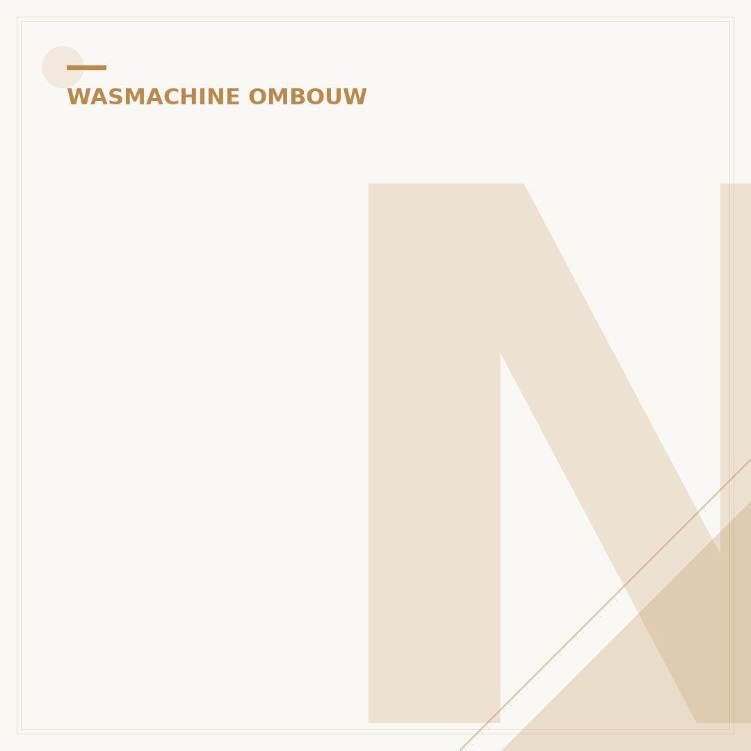 Nexxt Wasmachine Omkasting: 3 Slimme Plaatsingsopties