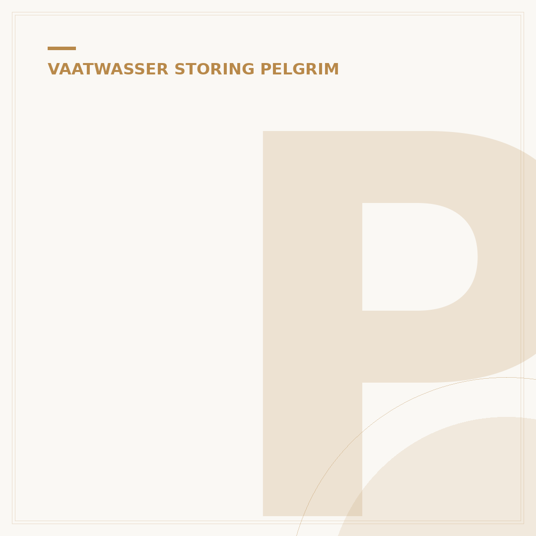 Pelgrim Vaatwasser Storing E4: Direct Oplossen in 3 Stappen