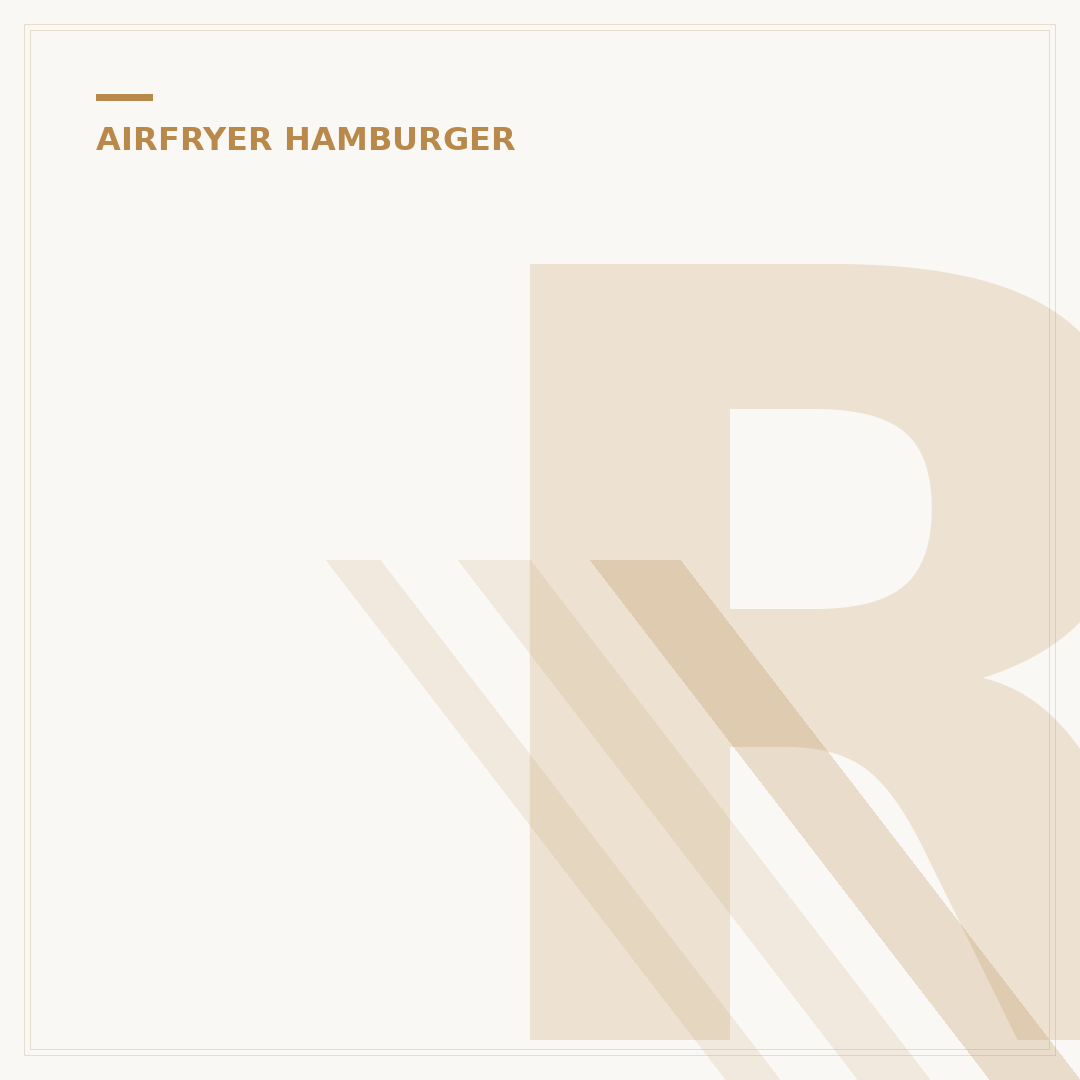 Rauwe Hamburger in Airfryer: Snel & Perfect (5 Min)
