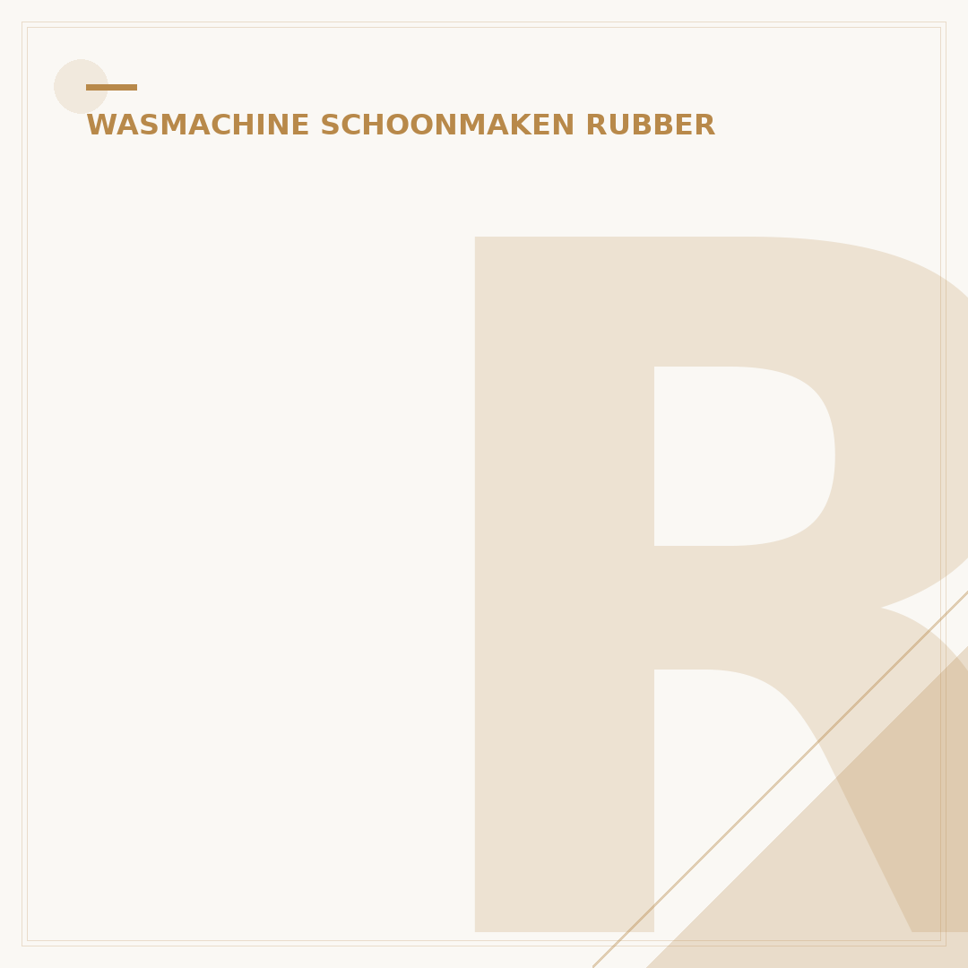 Rubberen Rand Wasmachine Schoonmaken: 5 Stappen Tegen Schimmel