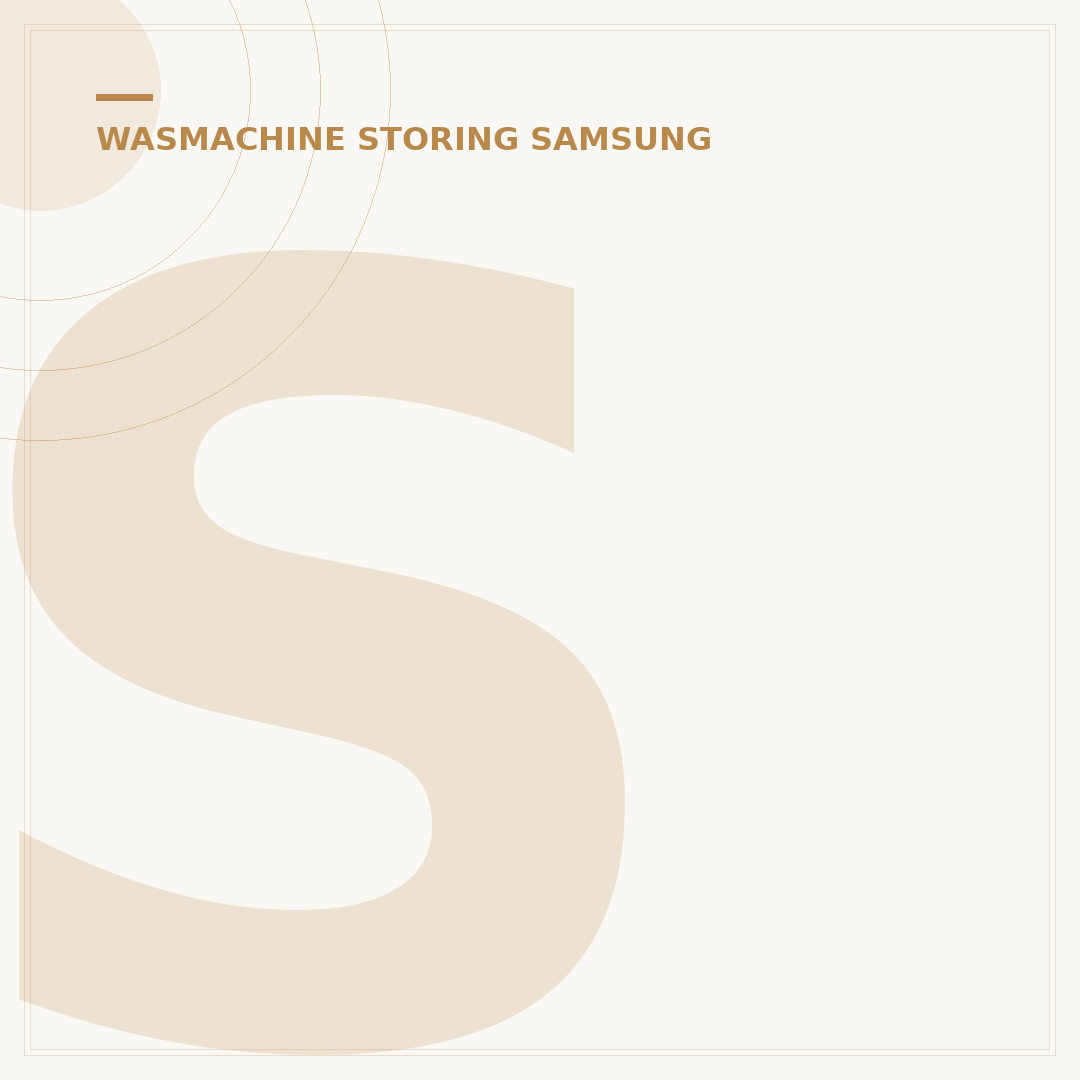 Samsung Wasmachine Storing 5e Oplossen: 3 Snelle Stappen