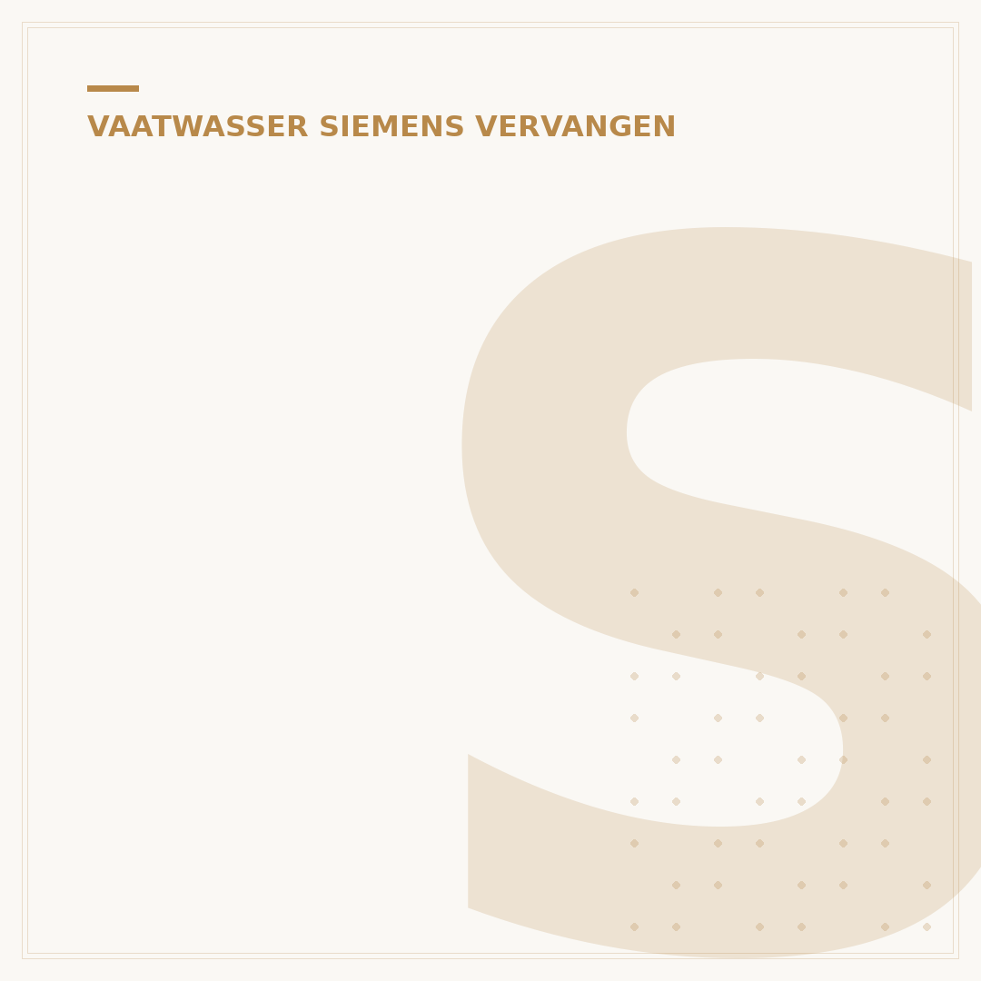 Siemens Vaatwasser Deurveer Vervangen: 3 Slimme Oplossingen