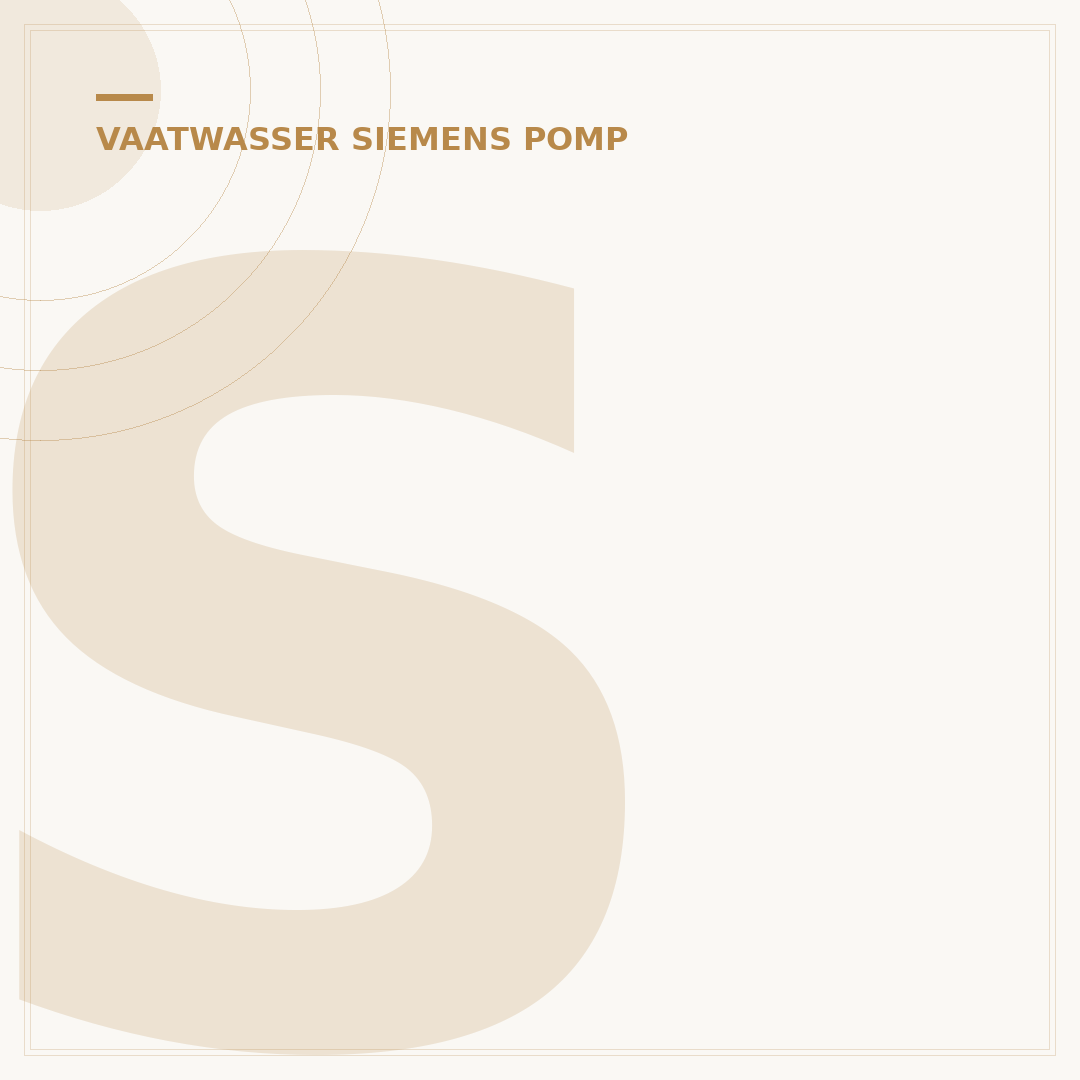 Siemens Vaatwasser Pomp Problemen? 5 Oplossingen Lokaal