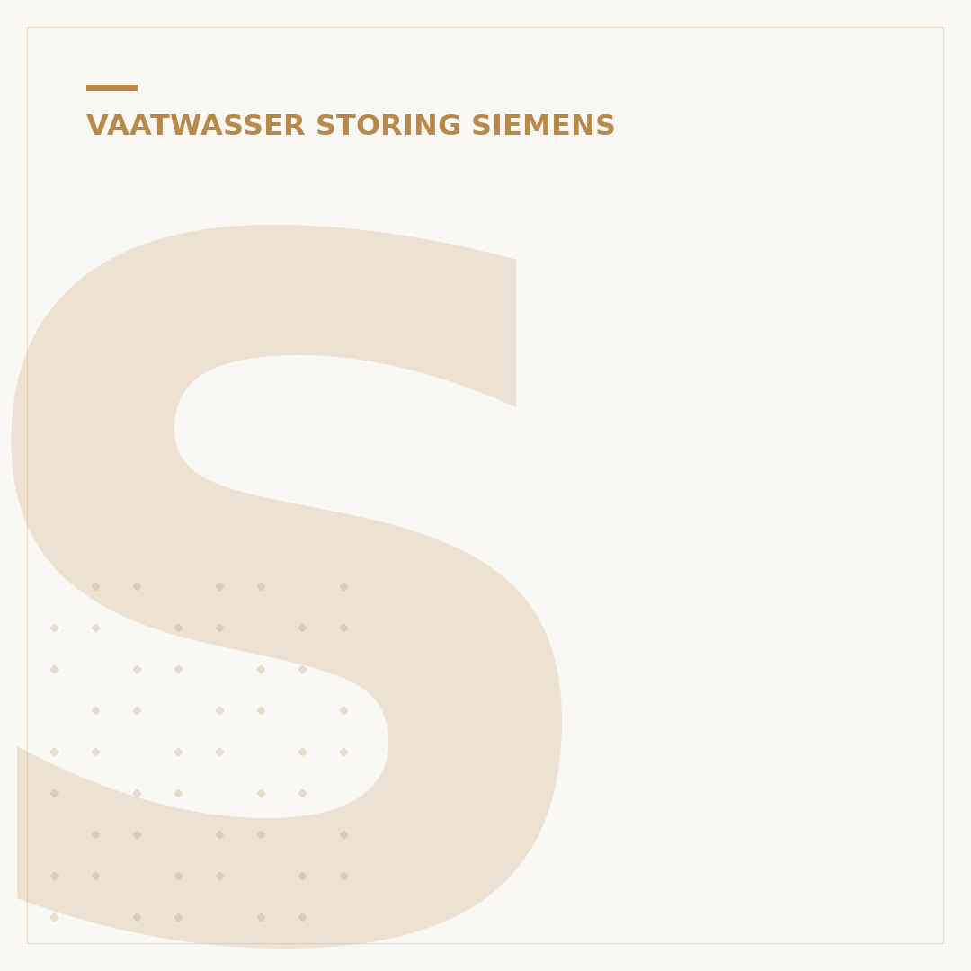 Siemens Vaatwasser Storing Kraantje? 5 Oplossingen