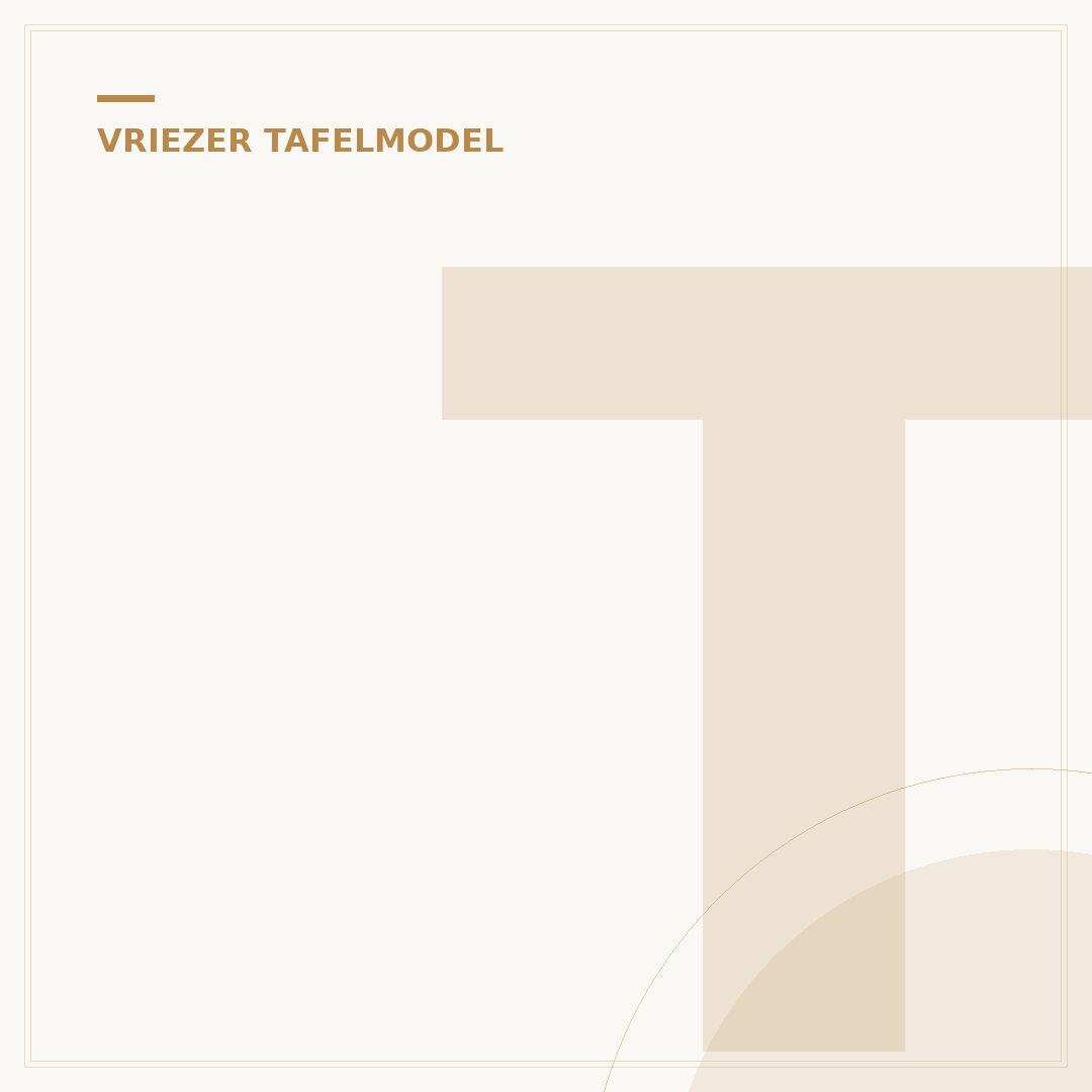 Tafelmodel Vriezer No Frost: 5 Energiezuinige Keuzes