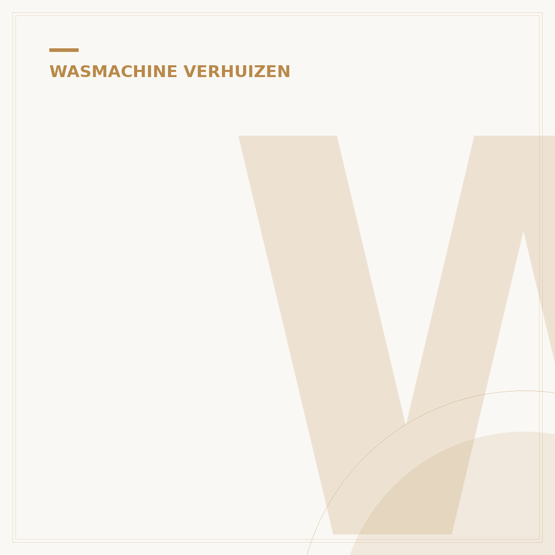 Wasmachine Verhuizen: 7 Stappen voor een Veilige Transport