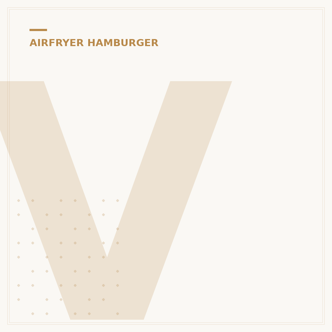 Verse Hamburger Airfryer: Perfect Resultaat in 10 Minuten
