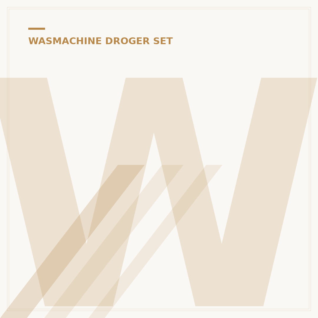 Wasmachine en Droger Set Expert: 5 Essentiële Plaatsingsgids
