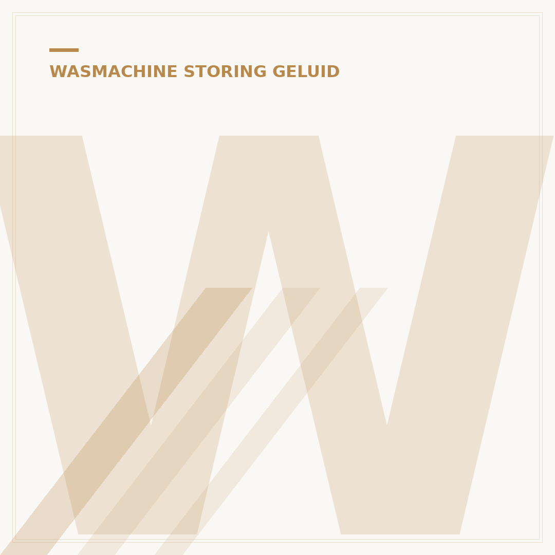 Wasmachine Geluid: Oplossingen voor 6 Veelvoorkomende Problemen
