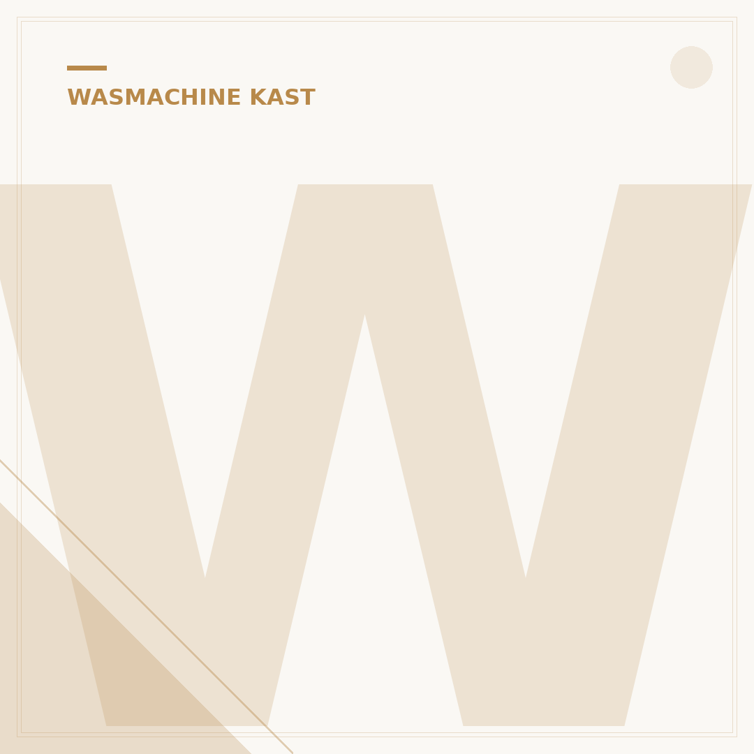 Wasmachine Kast Schuin Dak: 3 Slimme Plaatsingsoplossingen