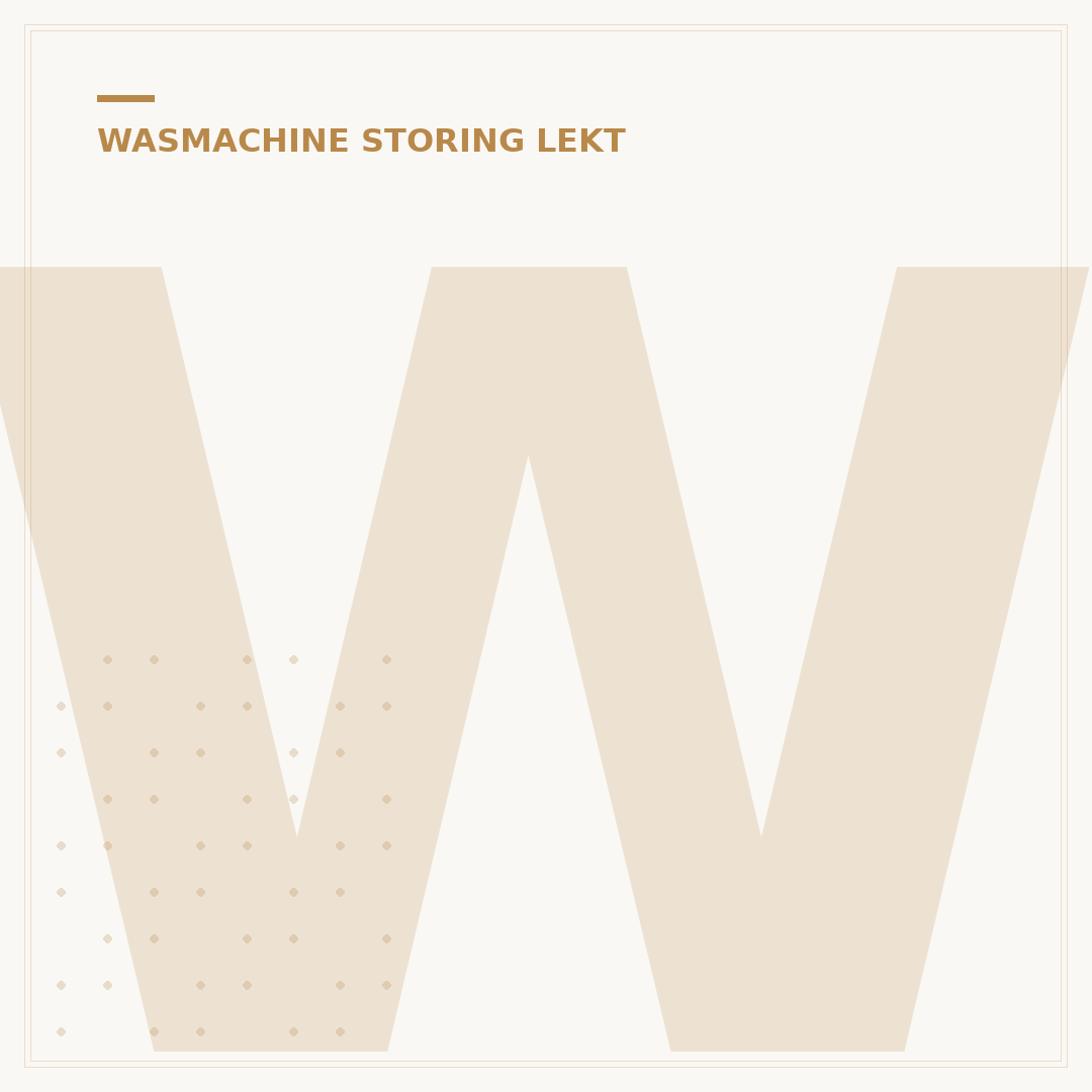 Wasmachine Kraan Lekt: 5 Simpele Oplossingen Nu