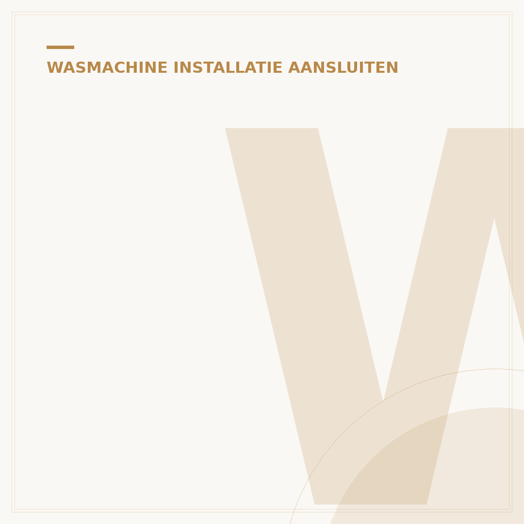 Wasmachine Kraan Aansluiten op Waterleiding: Essentiële Gids