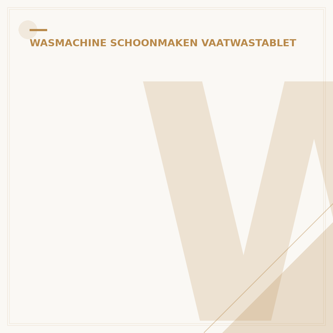 Wasmachine Reinigen Vaatwastablet: 1 Methode Tegen Vlekken