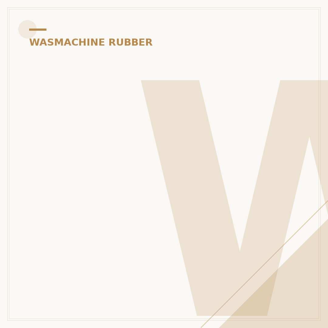 Wasmachine Rubber Schoonmaken: 5 Simpele Stappen