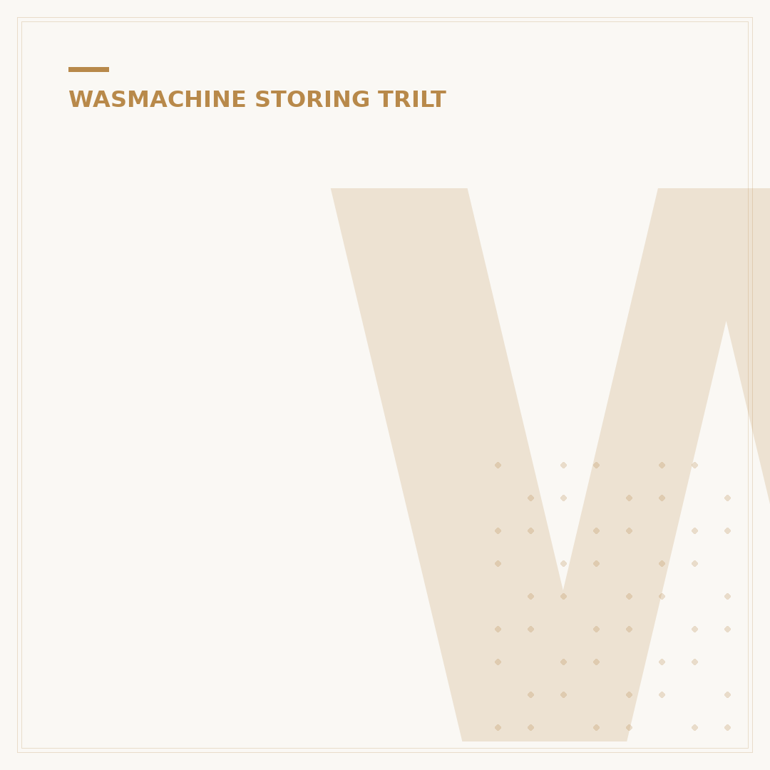 Wasmachine Trilt: 5 Stappen Tegen Weglopen & Lawaai