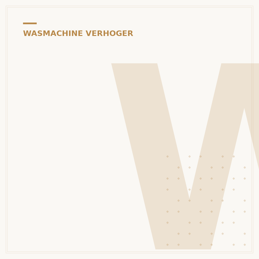 Wasmachine Verhoger Leen Bakker: 5 Cruciale Voordelen