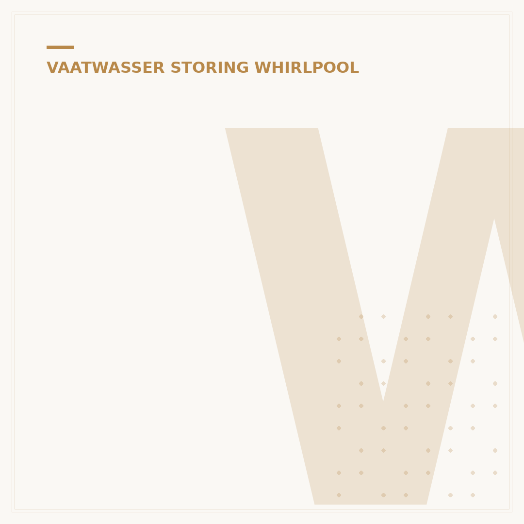 Whirlpool Vaatwasser Foutcodes: 8 Veelvoorkomende Problemen Oplossen