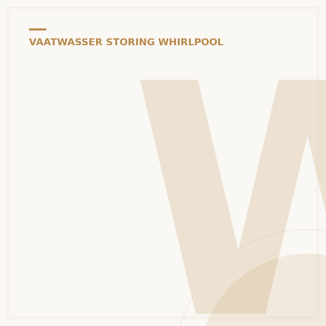 Whirlpool Vaatwasser Storing F2: Directe Oplossing & Preventie