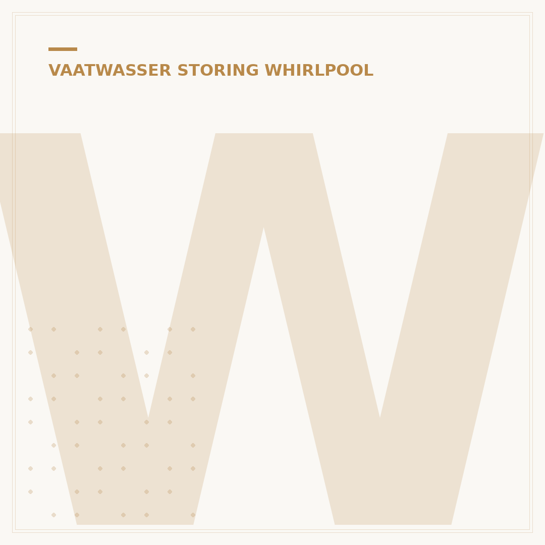 Whirlpool Vaatwasser Storing F6 Oplossen: 7 Stappen Plan