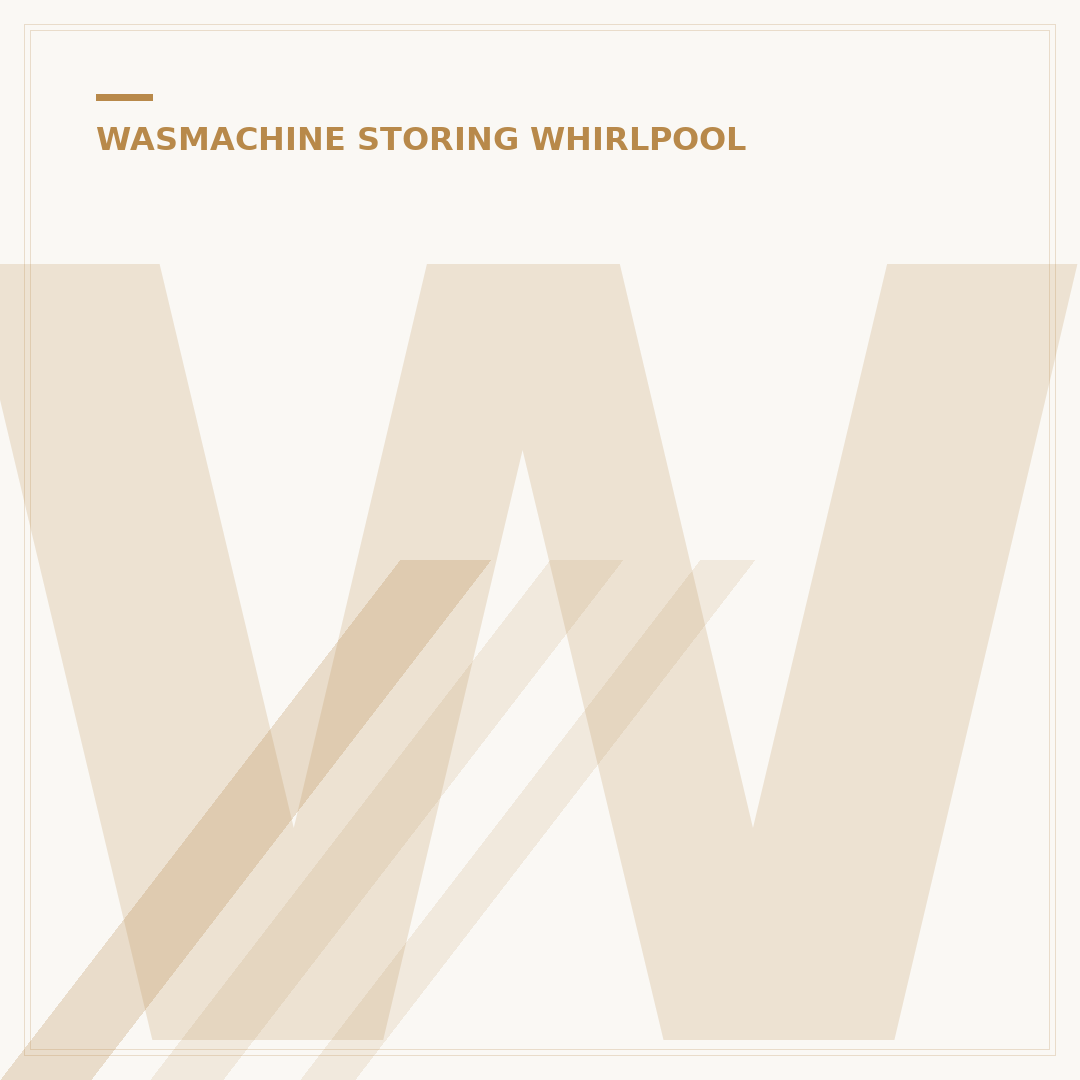 Whirlpool Wasmachine Storing F22: Oplossingen & Preventie